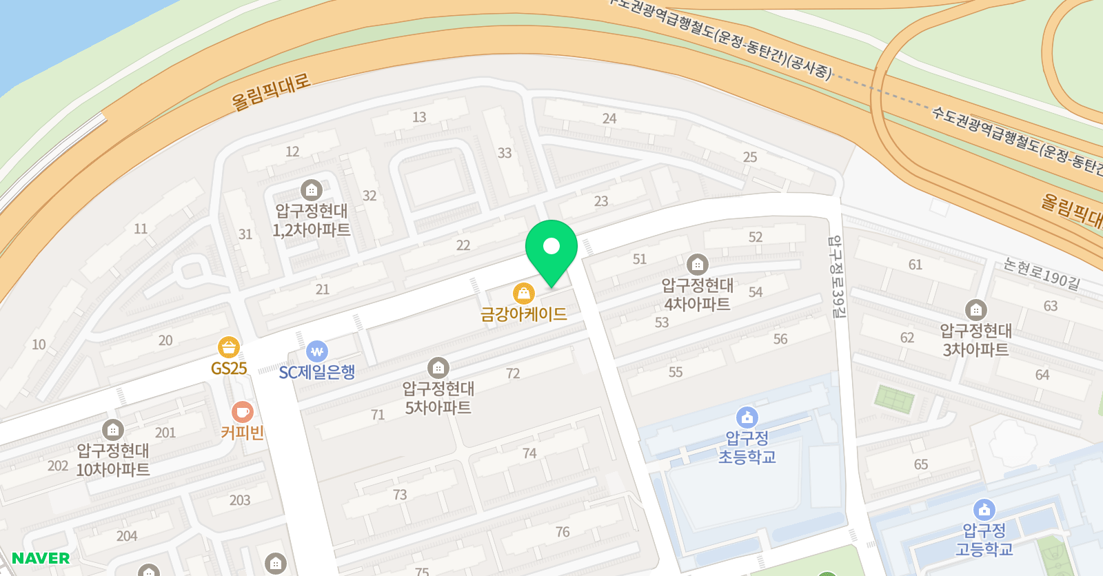 현대 음악학원 위치