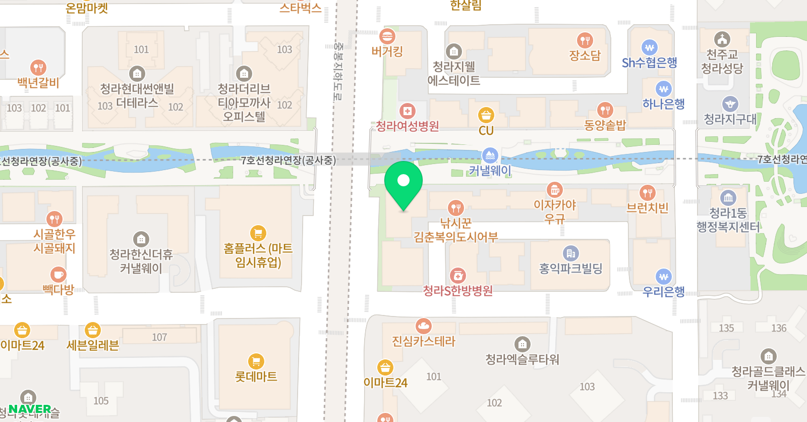 국풍의 터 학원 위치