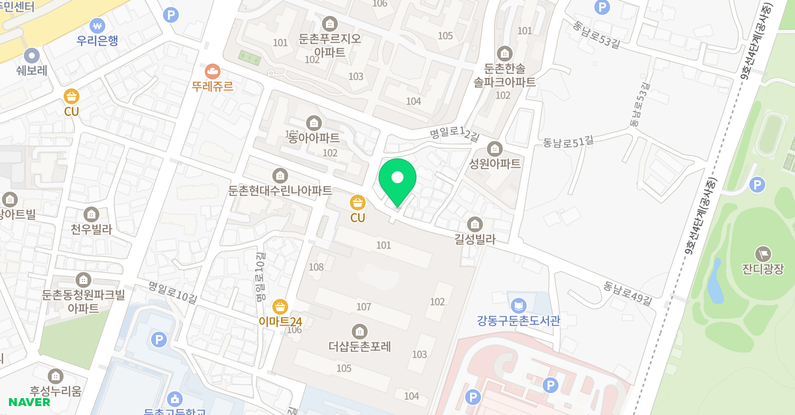 영렘브란트 둔촌클래스 위치