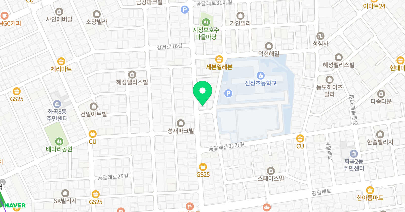 제3교실김쌤 수학 위치