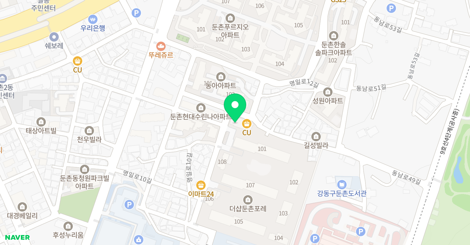 삼성영어셀레나 선린초교실 위치