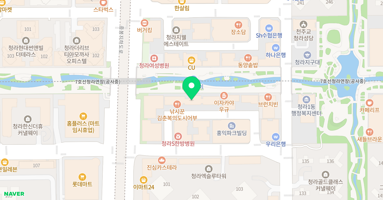 프리온 인천청라본점 위치