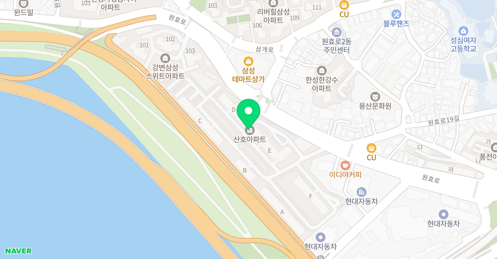 웅진씽크빅 산호 공부방 위치
