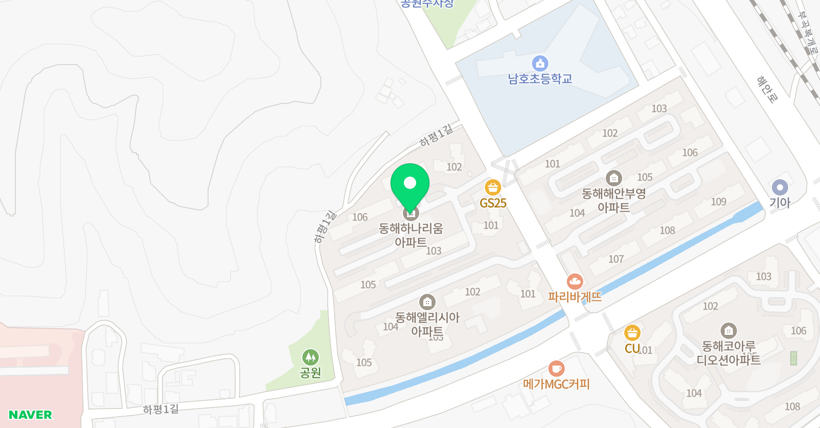 아소비 동해 평릉점 위치