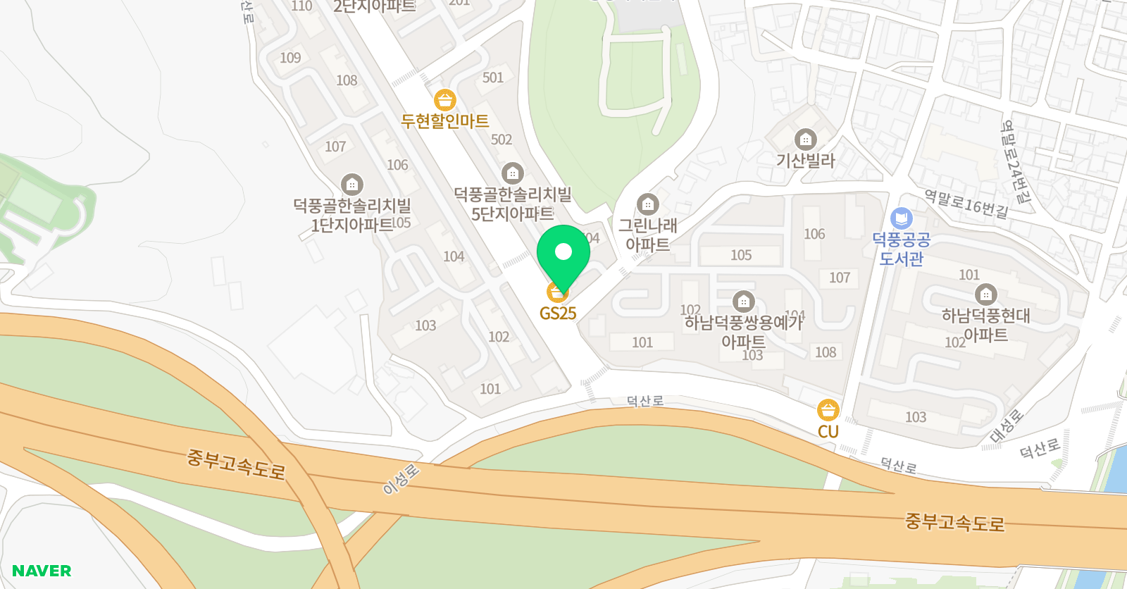 스마트해법영어 덕풍한솔교실 위치