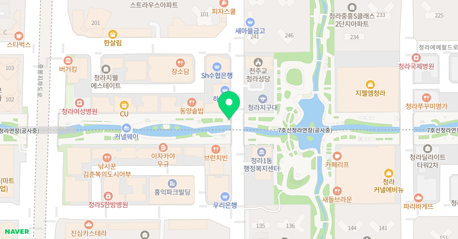 홍이어쎈 영어 위치