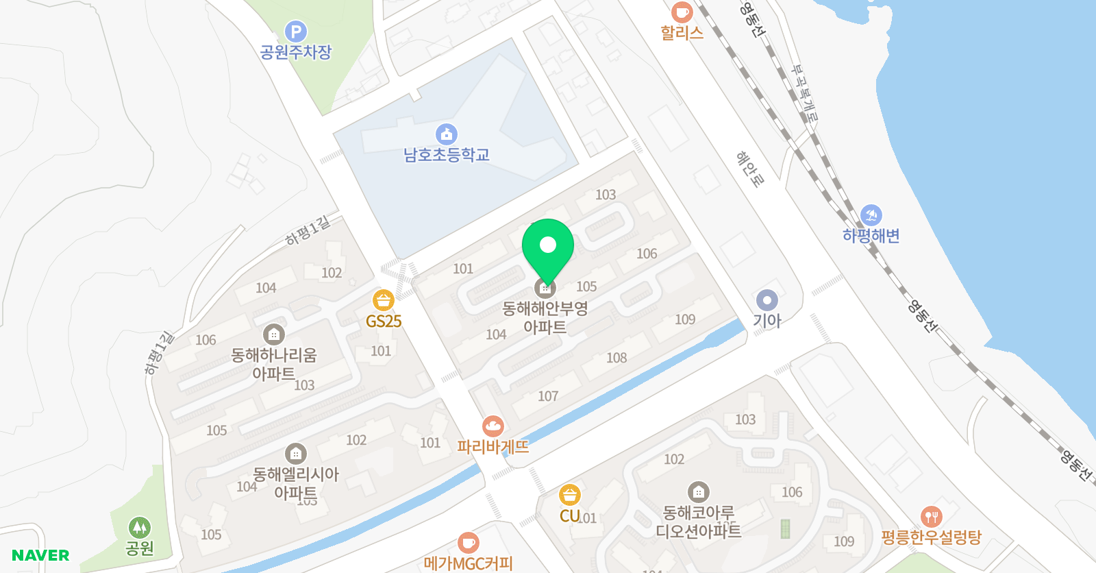 잉글리시아이 영어학원 평릉점 위치