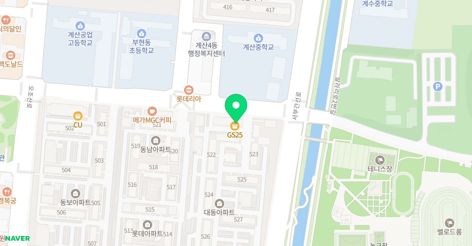 윤선생 우리집앞영어교실 인천부현동초캠퍼스 위치