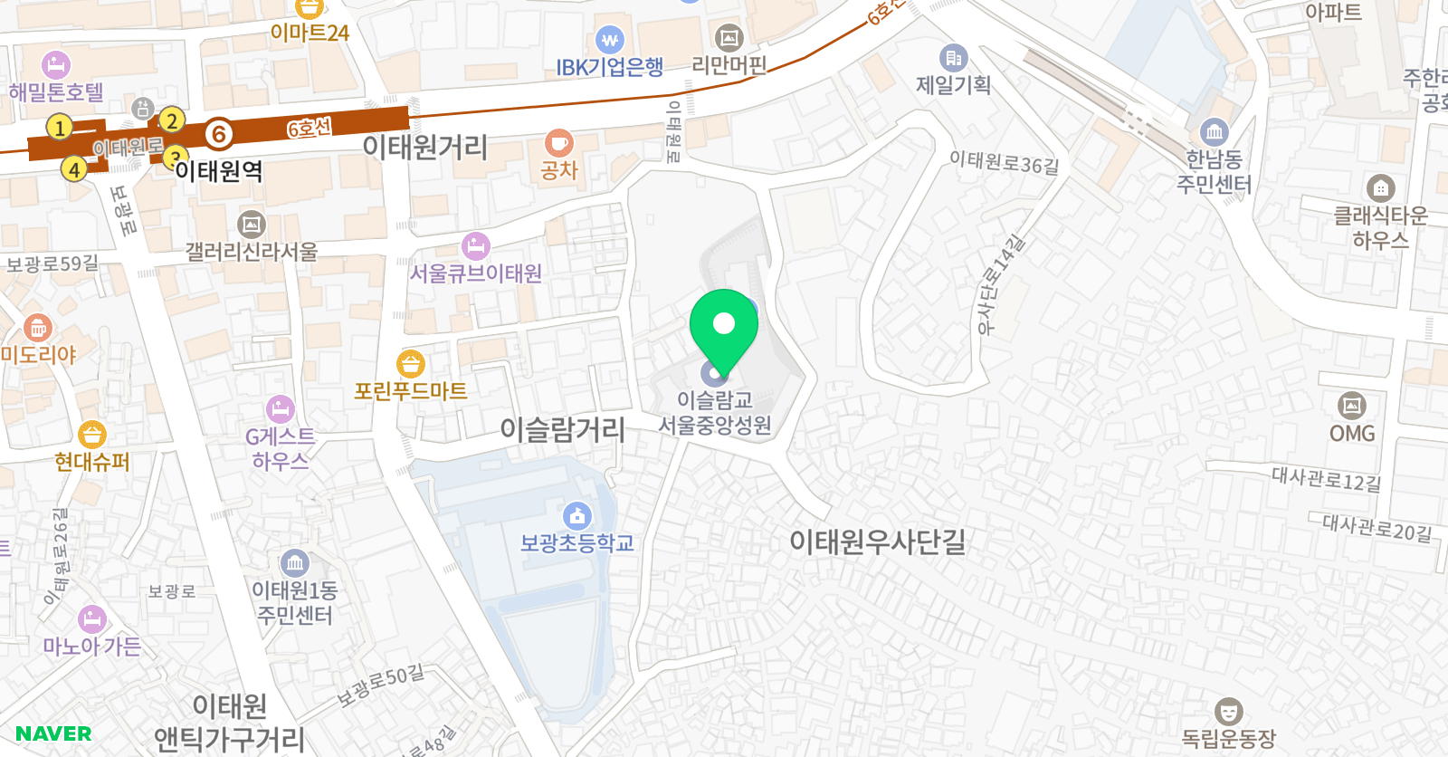 이태원 체육관 위치