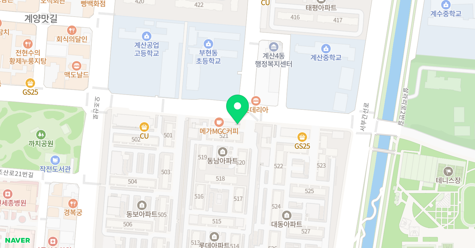 SM에듀 보습학원 위치
