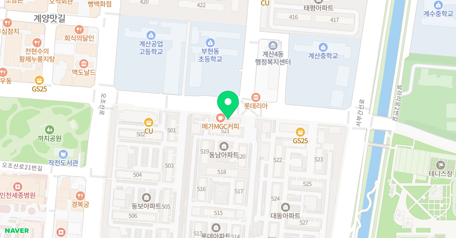 경희대석사백호 태권도 위치