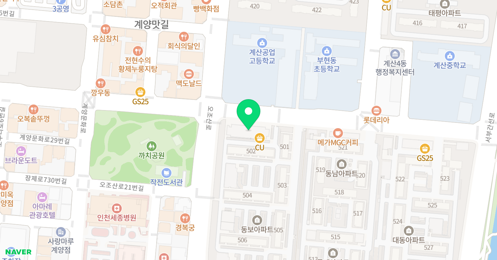 으뜸 피아노학원 위치