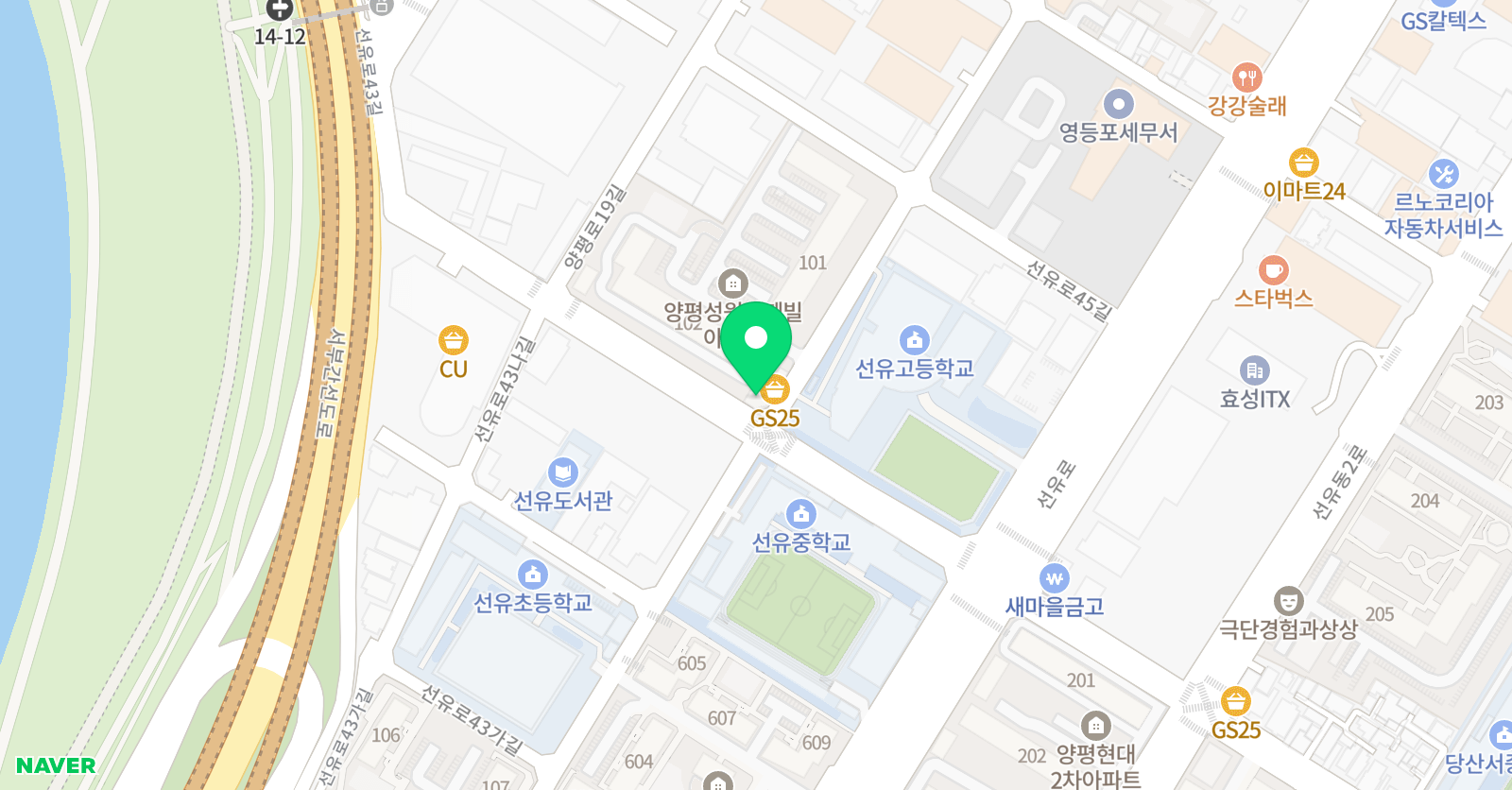 로제타스톤 영어학원 선유캠퍼스 위치