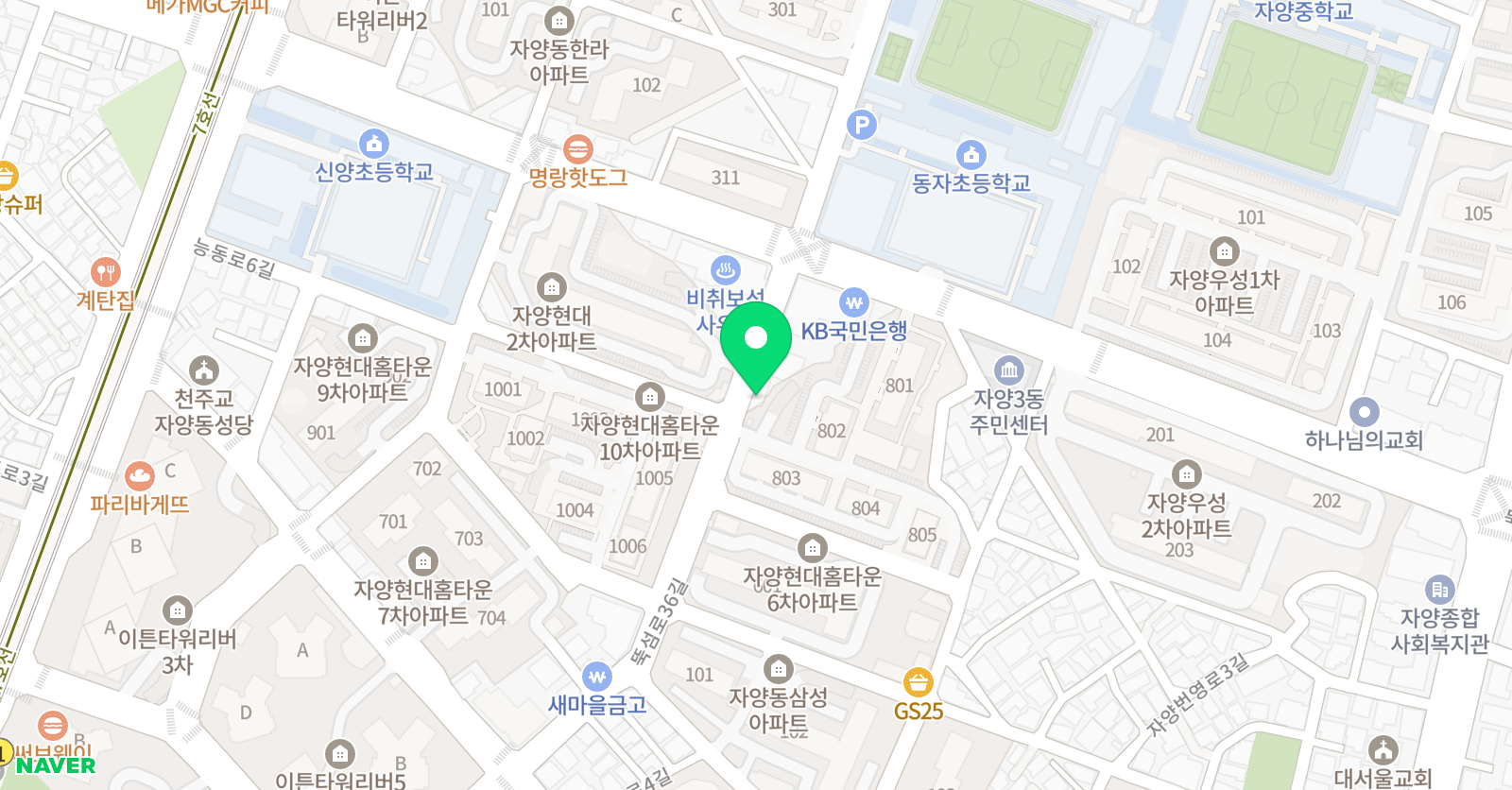 가람 음악학원 위치