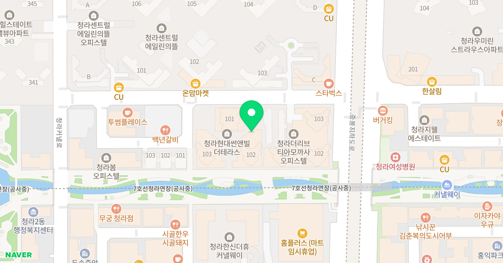 호야골프앤키즈 청라 위치