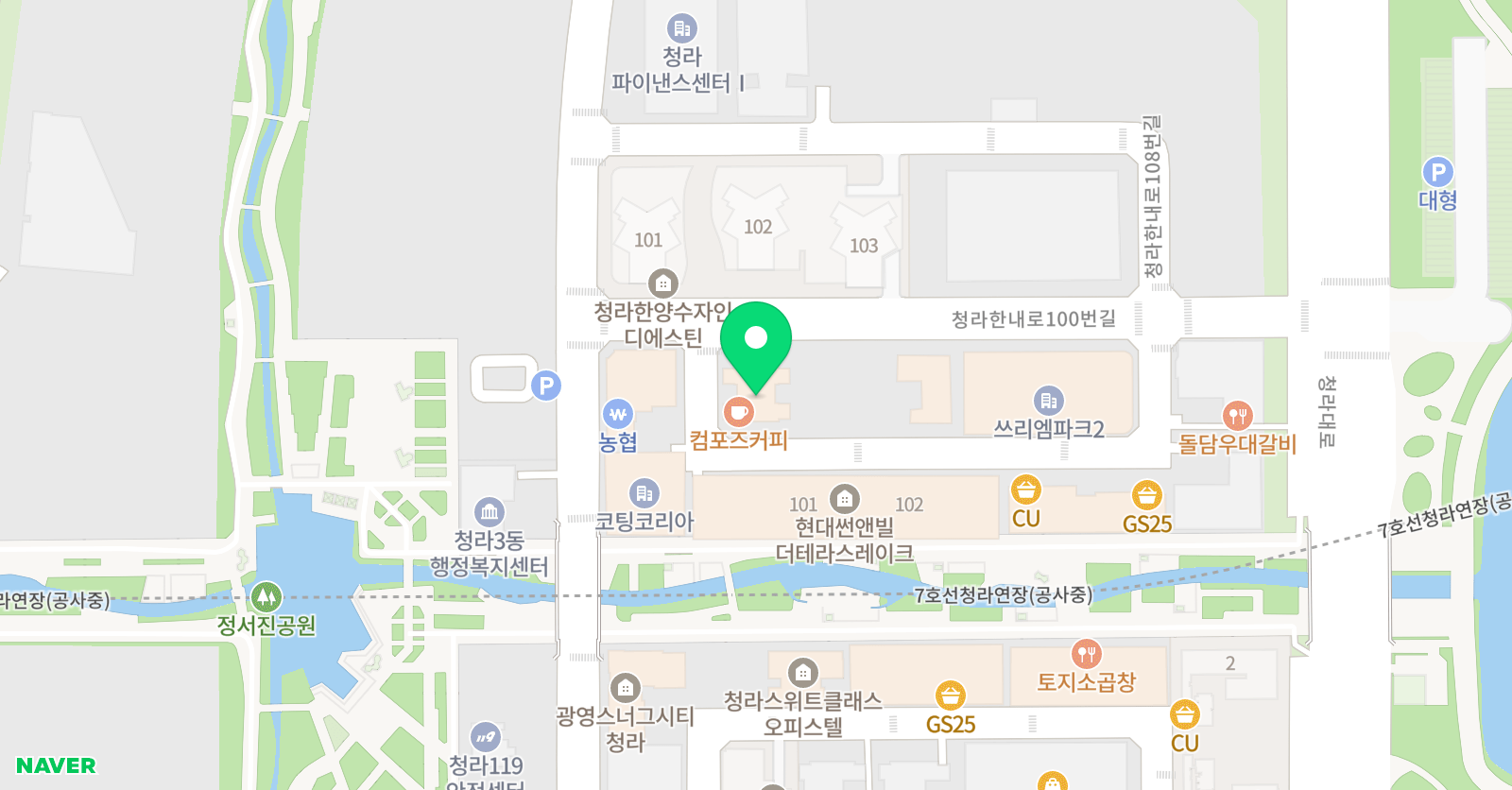티쥐영어회화 위치