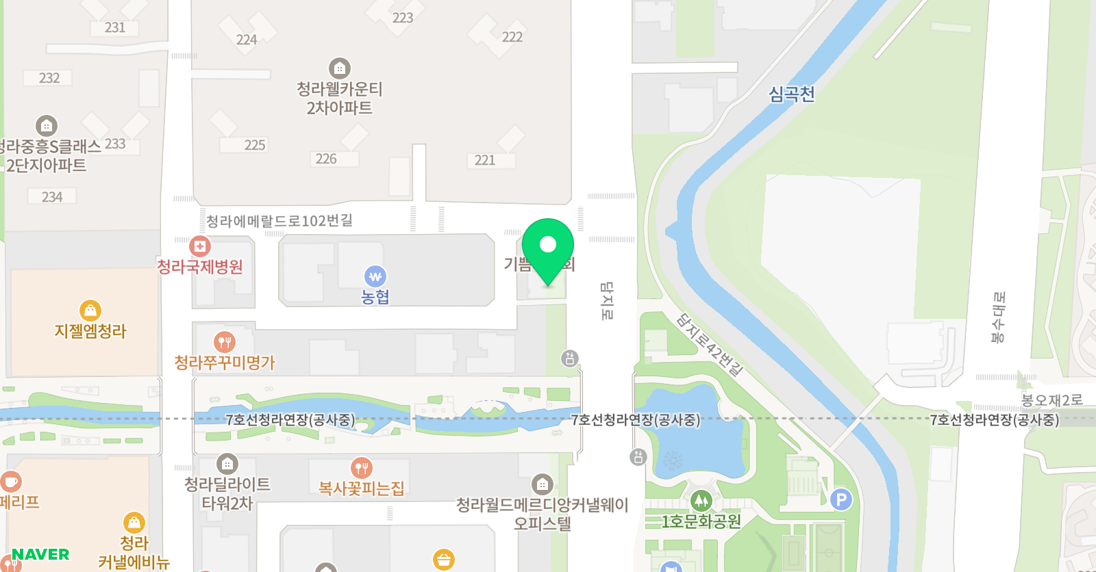 YBM ECC 청라 위치