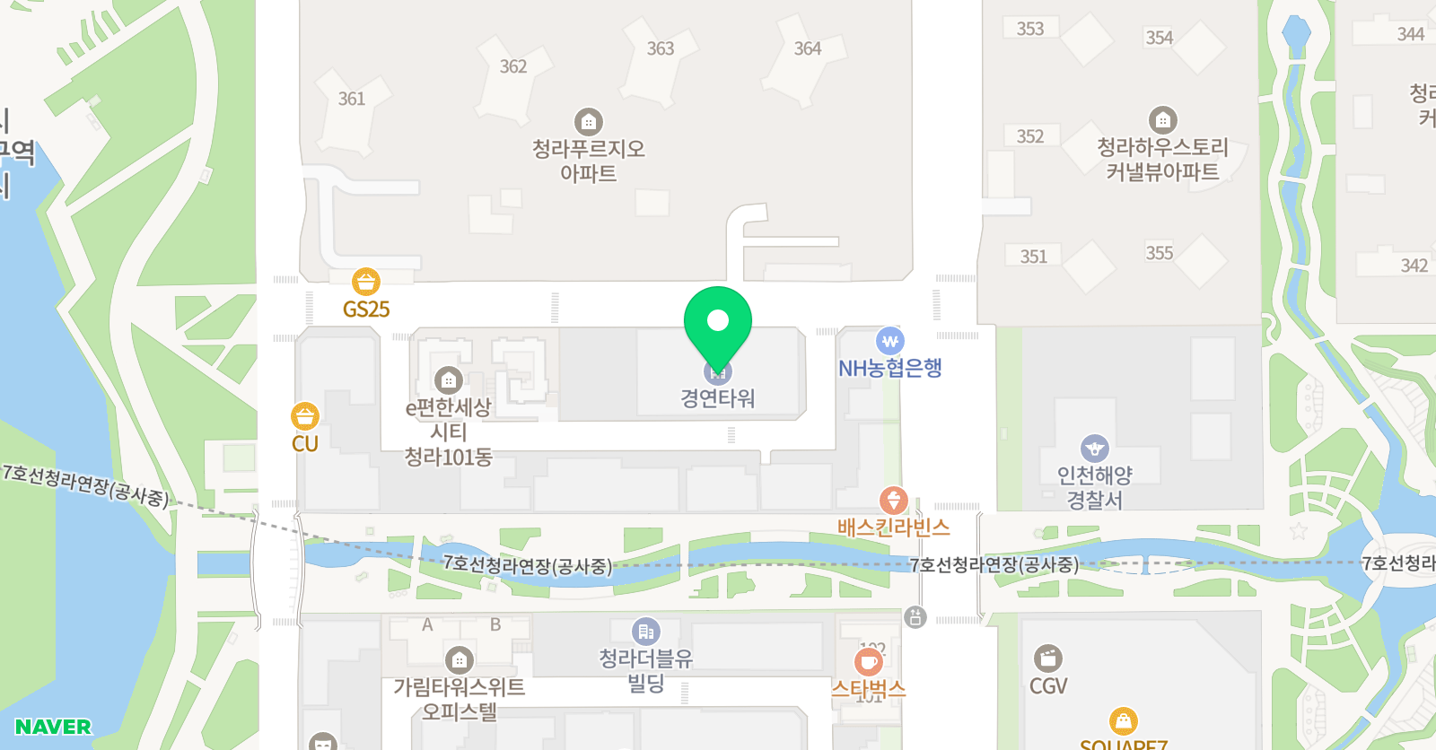리틀팍스 어학원 인천청라센터 위치