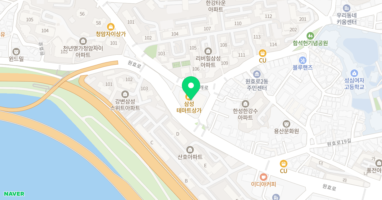 삼성 영어 원효교습소 위치