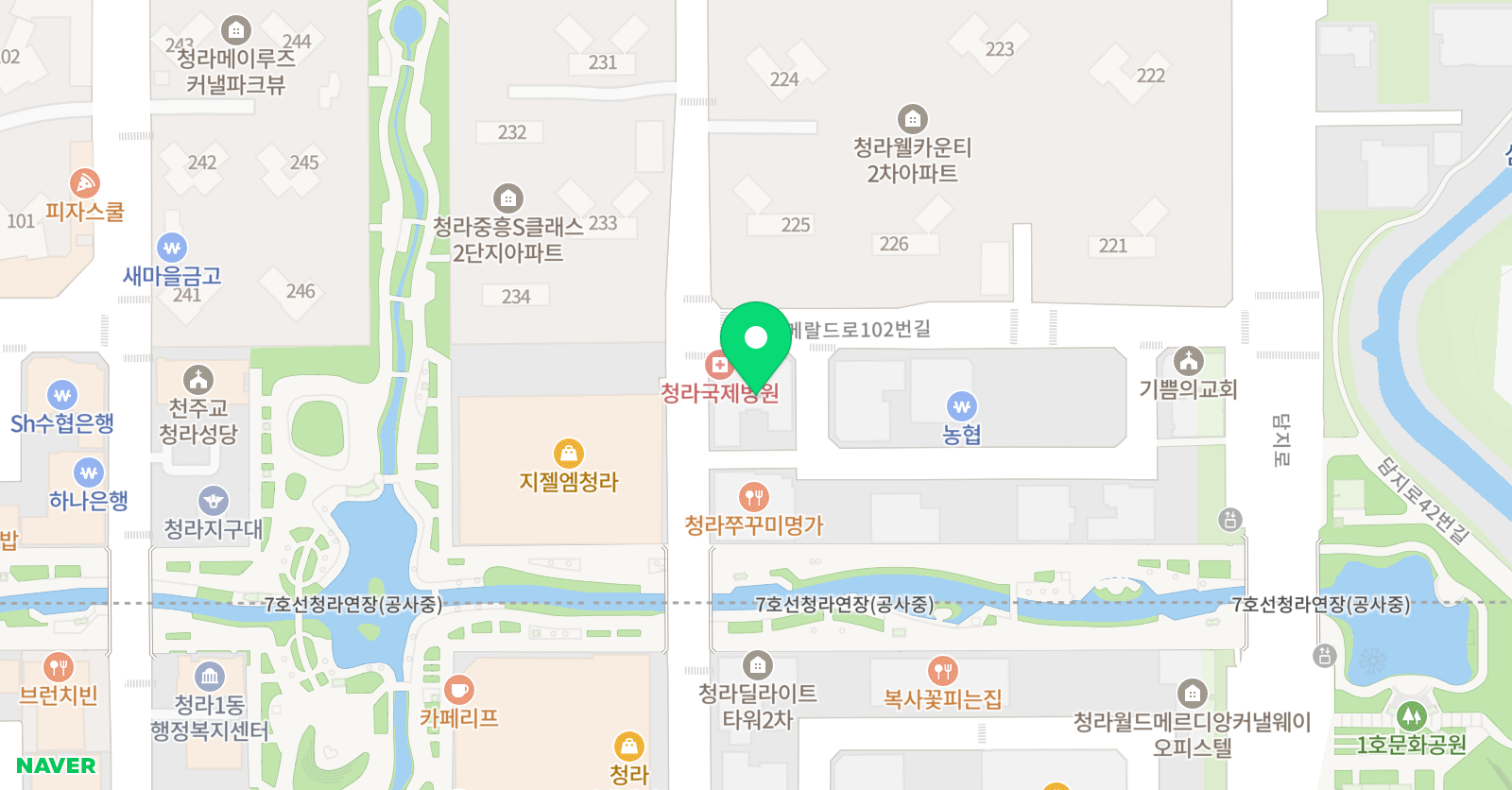 에이프릴 어학원 청라캠퍼스 위치