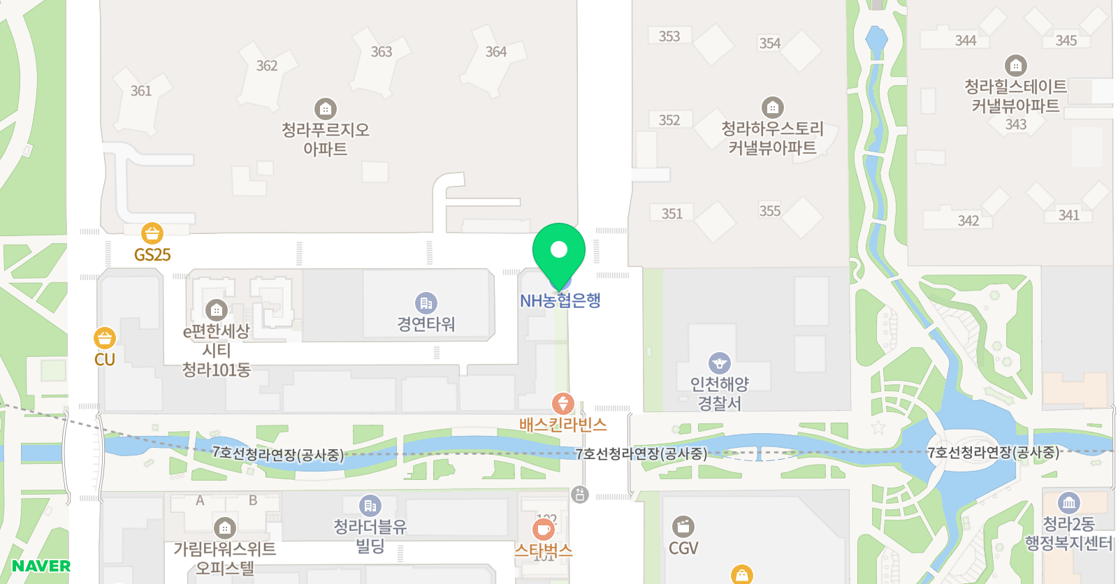 제피오 만화학원 청라점 위치