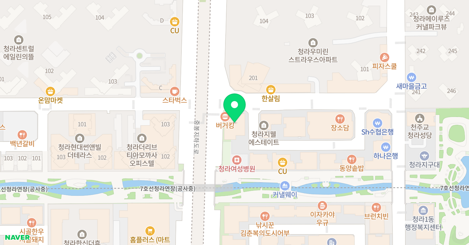 ATOZ 수학과학학원 위치