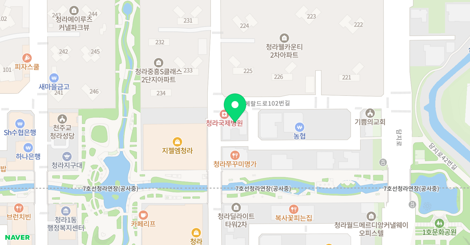 청라소리엘 실용음악&보컬댄스아카데미 청라 위치