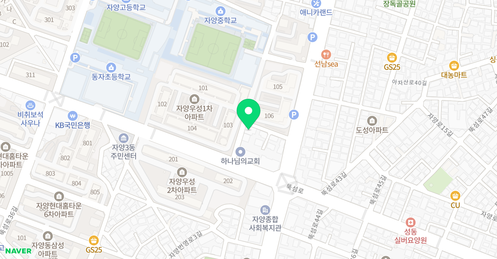 김선생 국어 위치