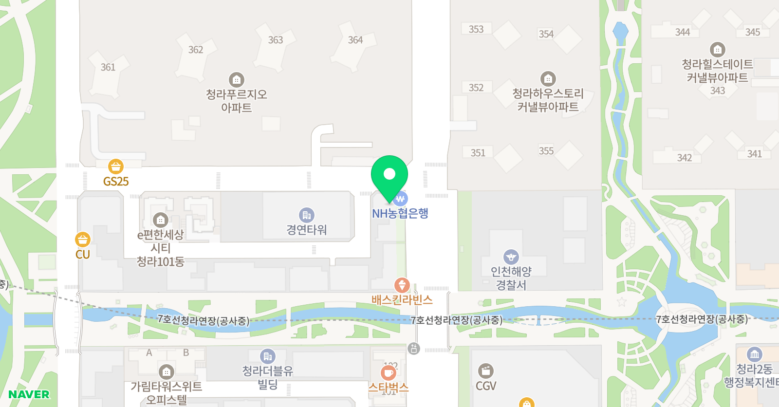 와이즈만 영재교육 청라센터 위치