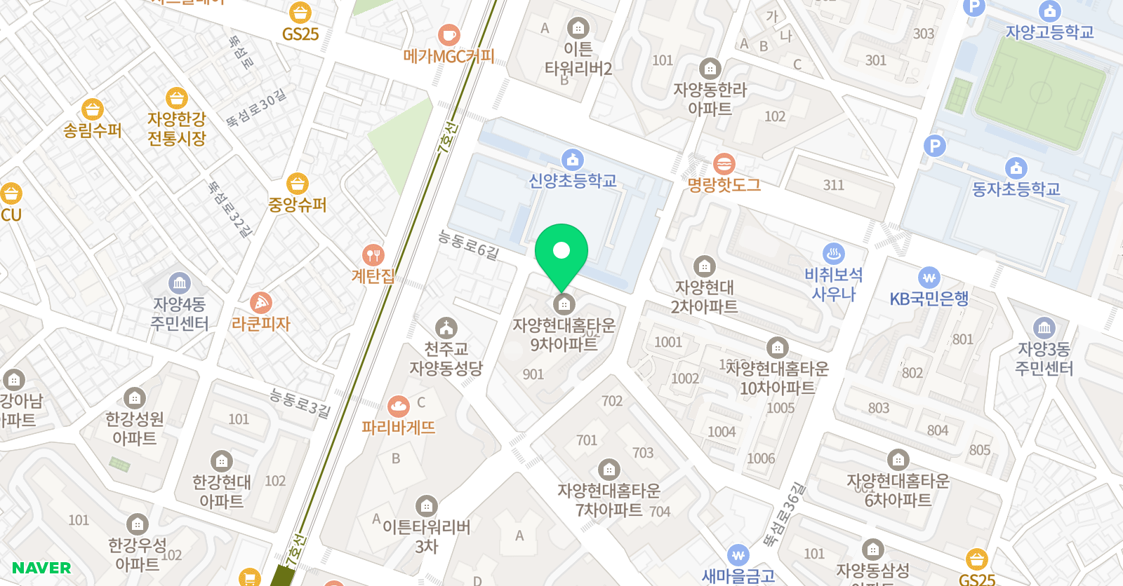 장현정 수학 위치