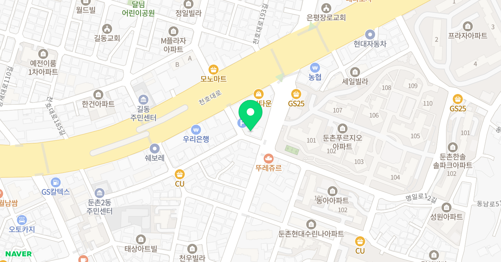 예안 음악학원 위치