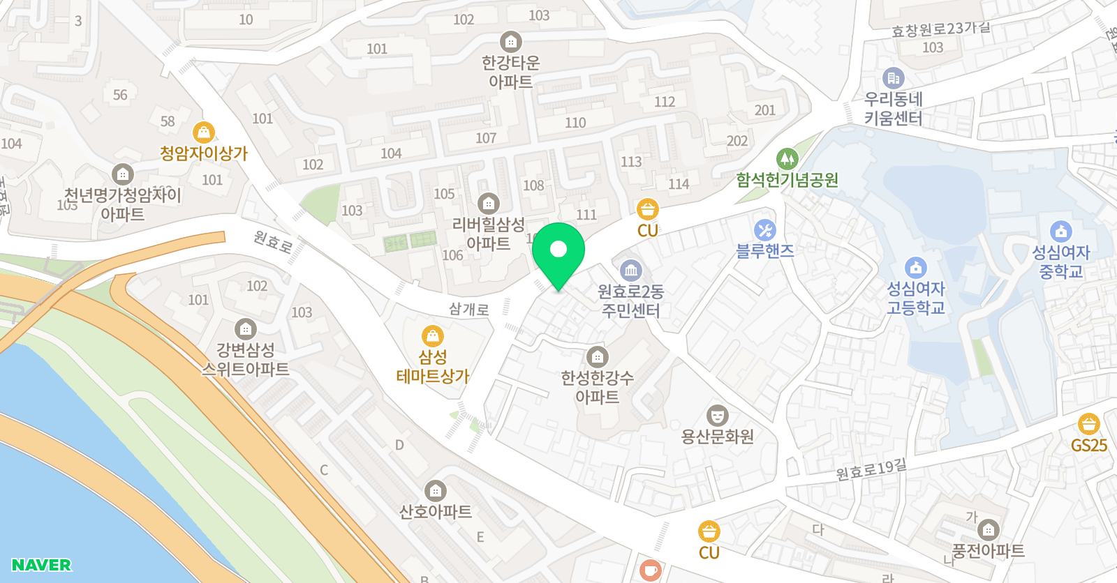 NE능률주니어랩 신창1교실 위치