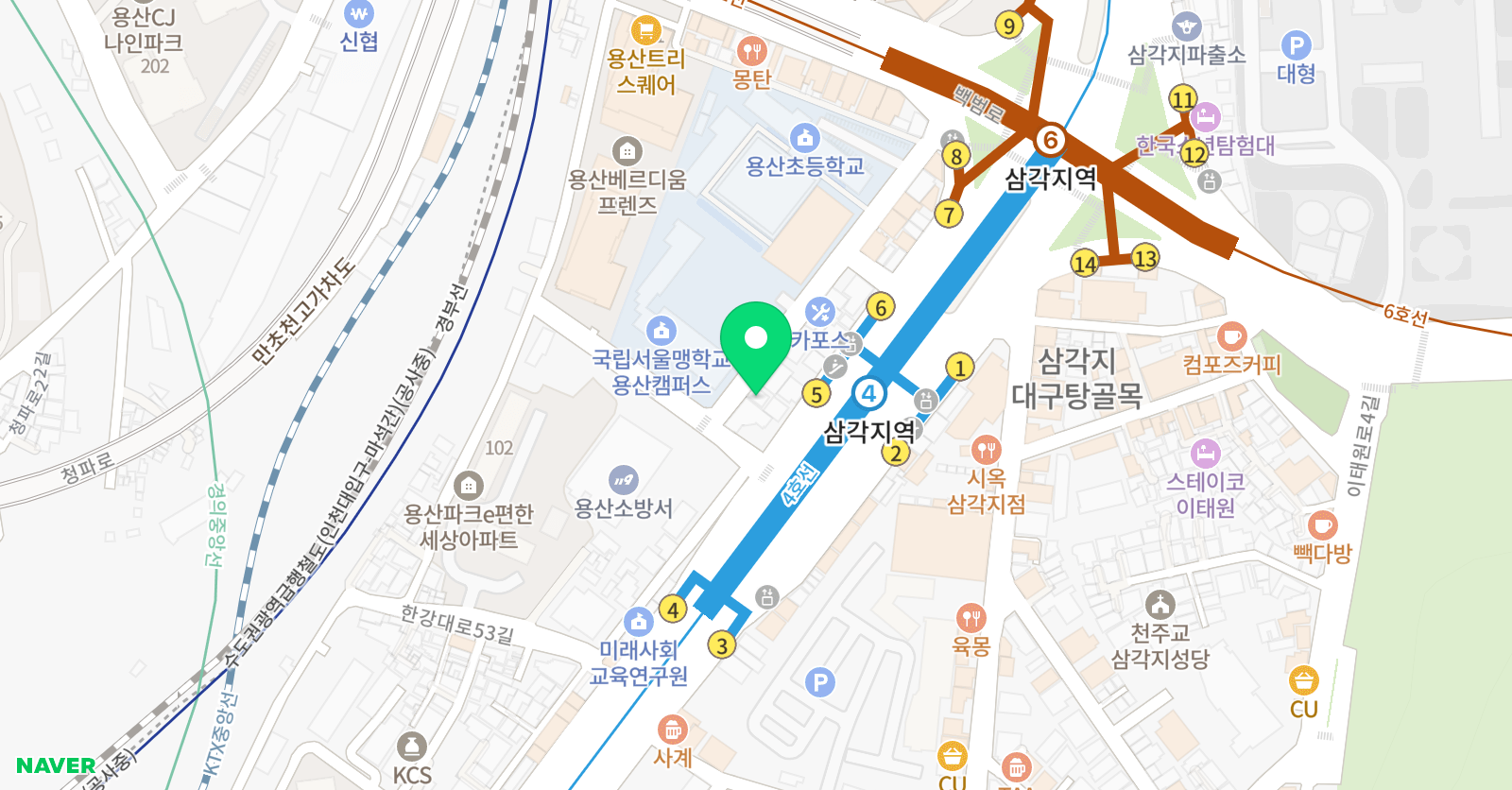 뮤브릿지 스트링 위치