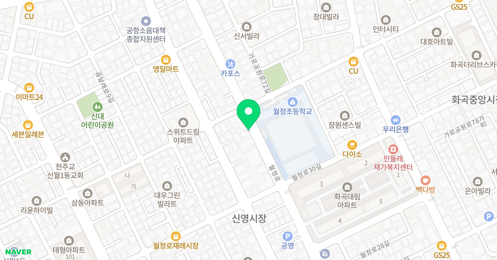 삼성 영어셀레나 월정교습소 위치
