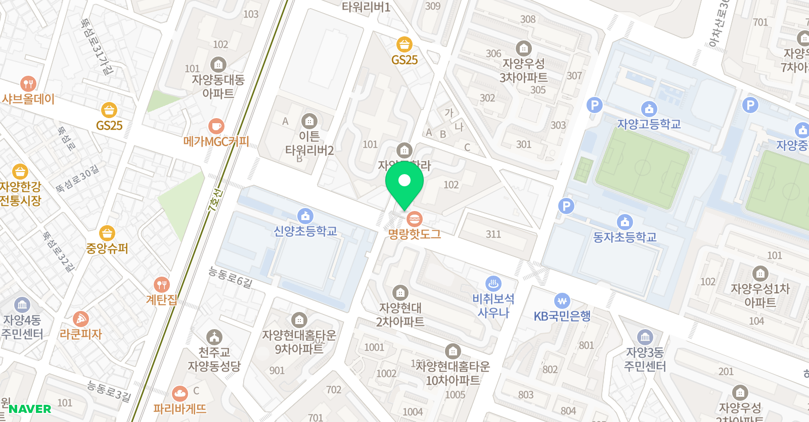 에이스원 영어학원 위치
