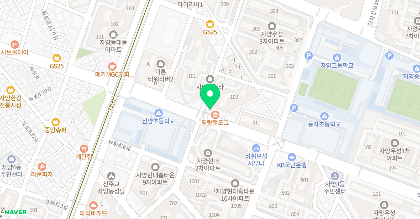 라온제나 음악학원 위치