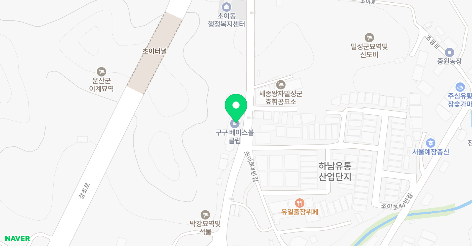 구구베이스볼클럽 위치