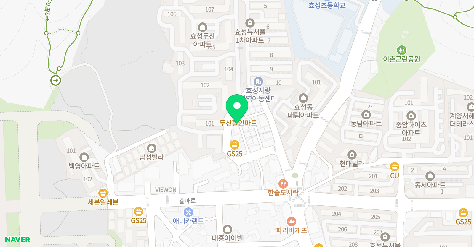 넛지 영어학원 위치