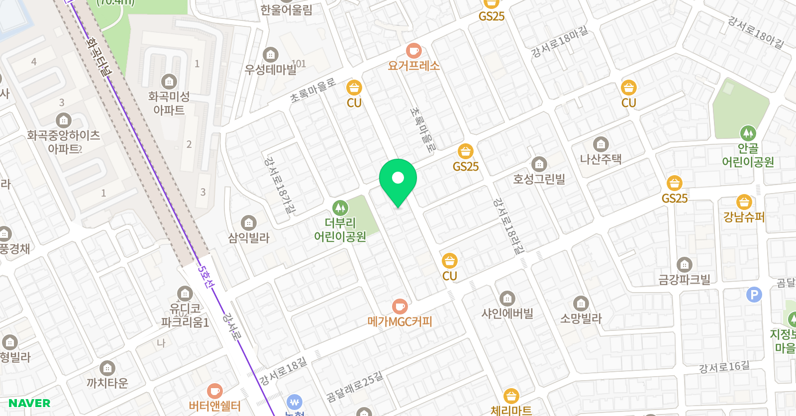 현대 태권도 화곡 위치