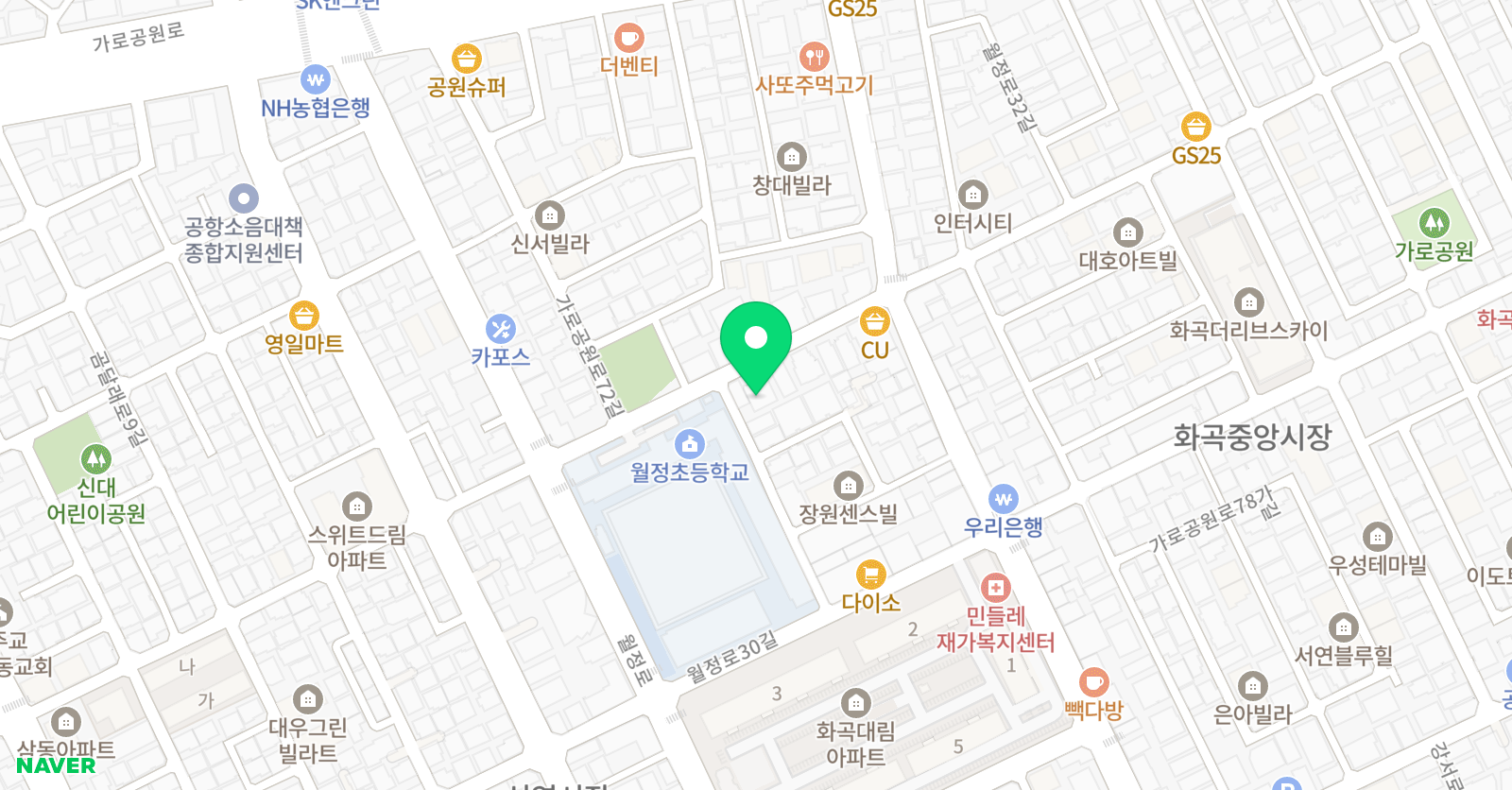 와이디 아카데미 영어학원 위치