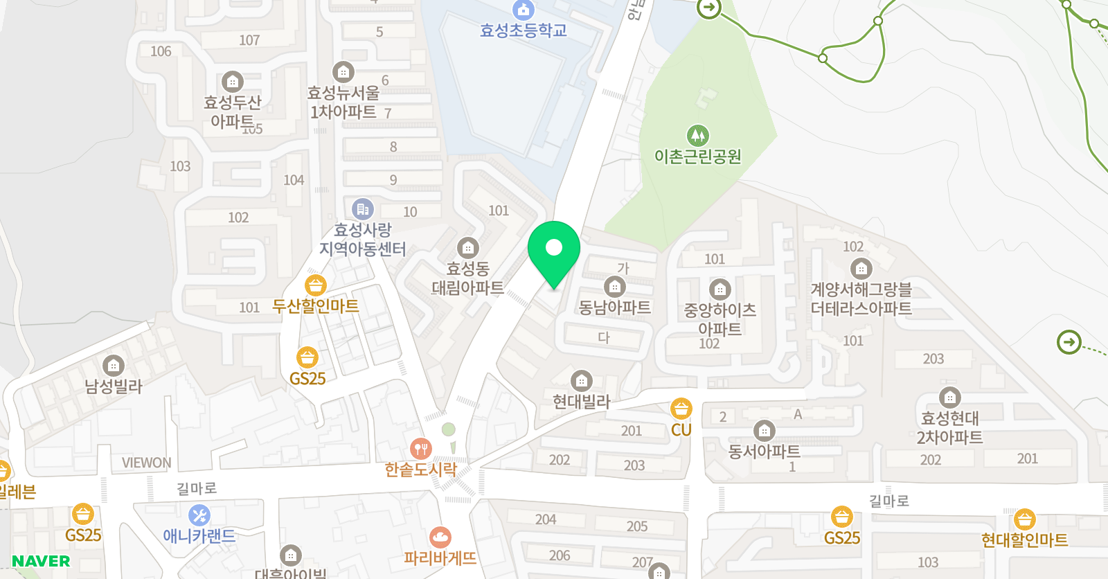 화음 음악학원 위치