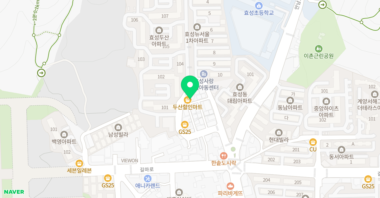 비호 체육관 위치