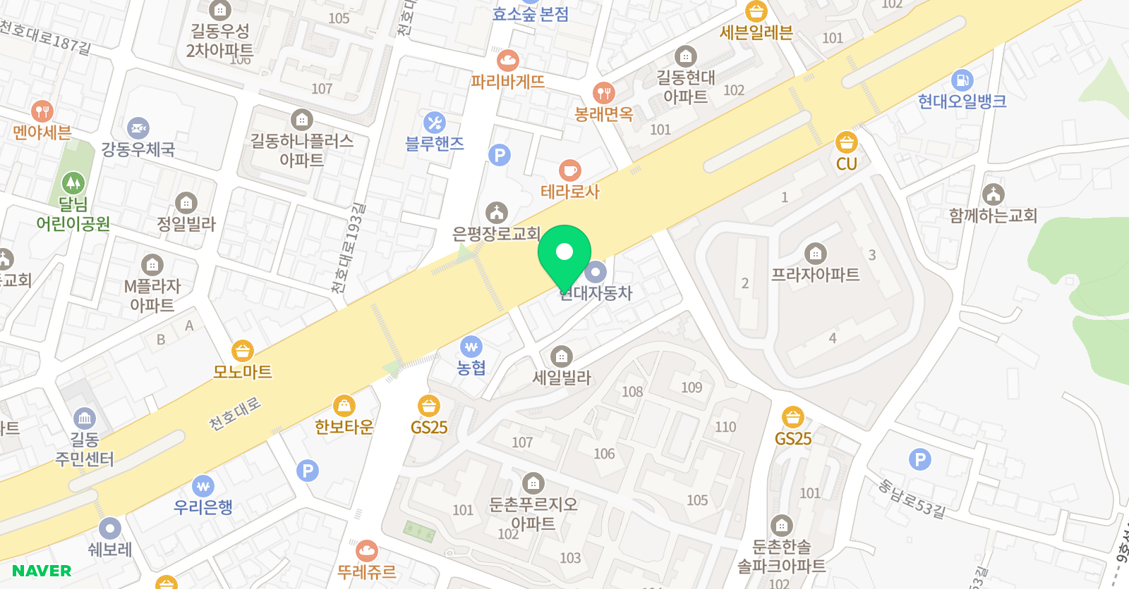 박부휘 영어학원 위치
