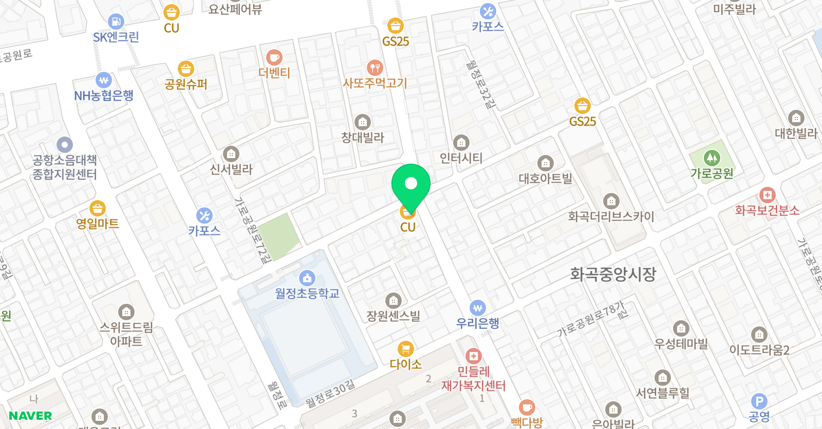 용인대 태풍 태권도 위치