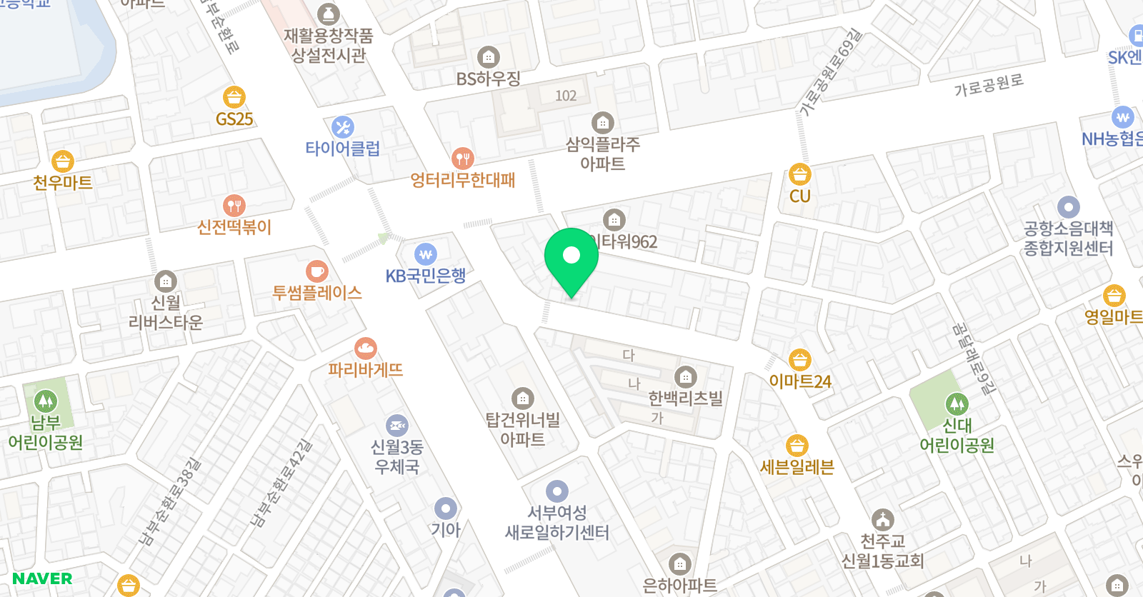 윤선생 우리집앞 영어교실 신월1점 위치