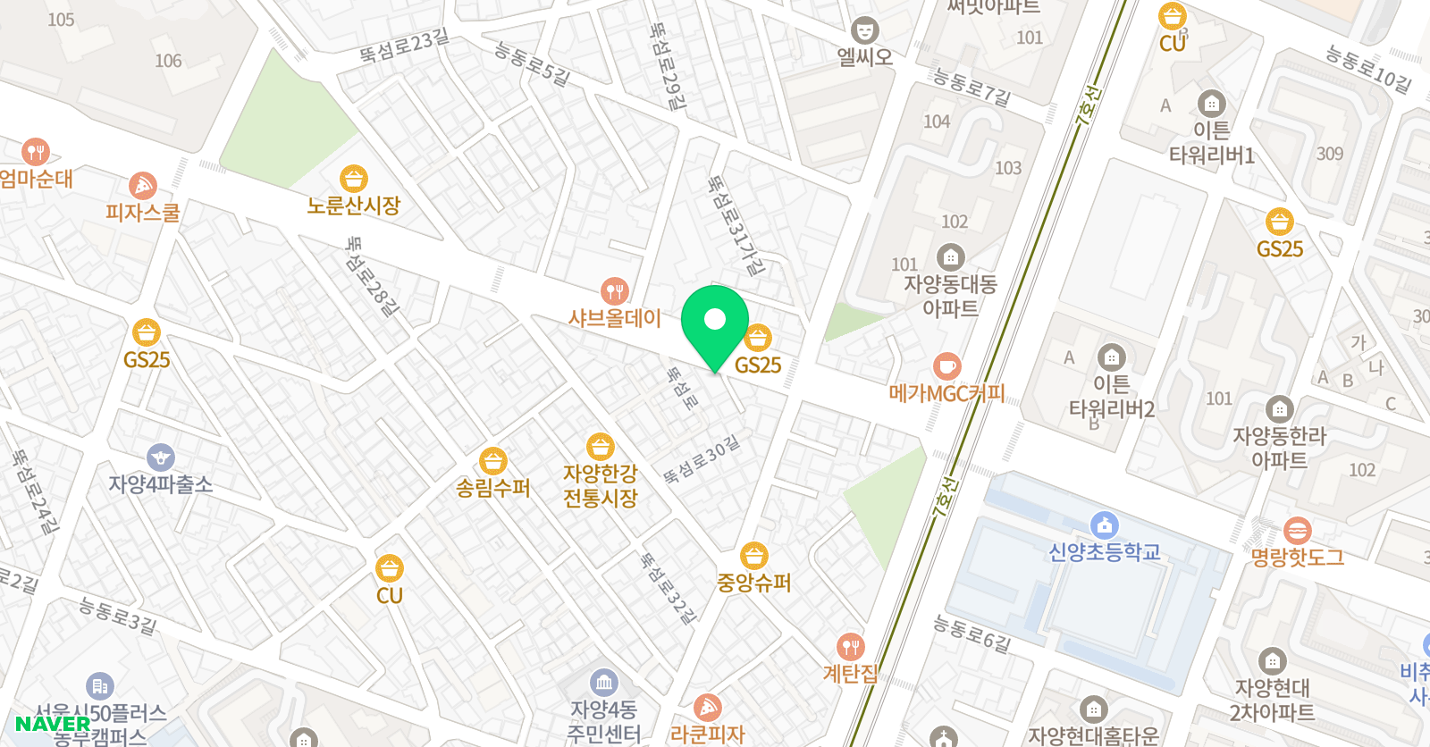 홍익화실 미술학원 위치