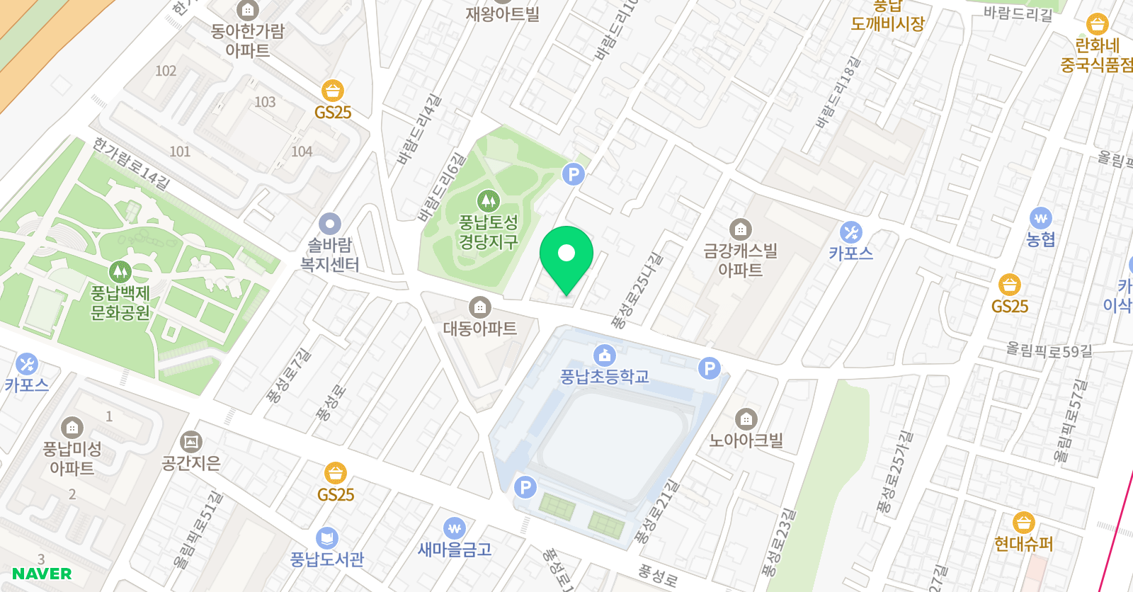 에덴매쓰루 영어수학학원 위치