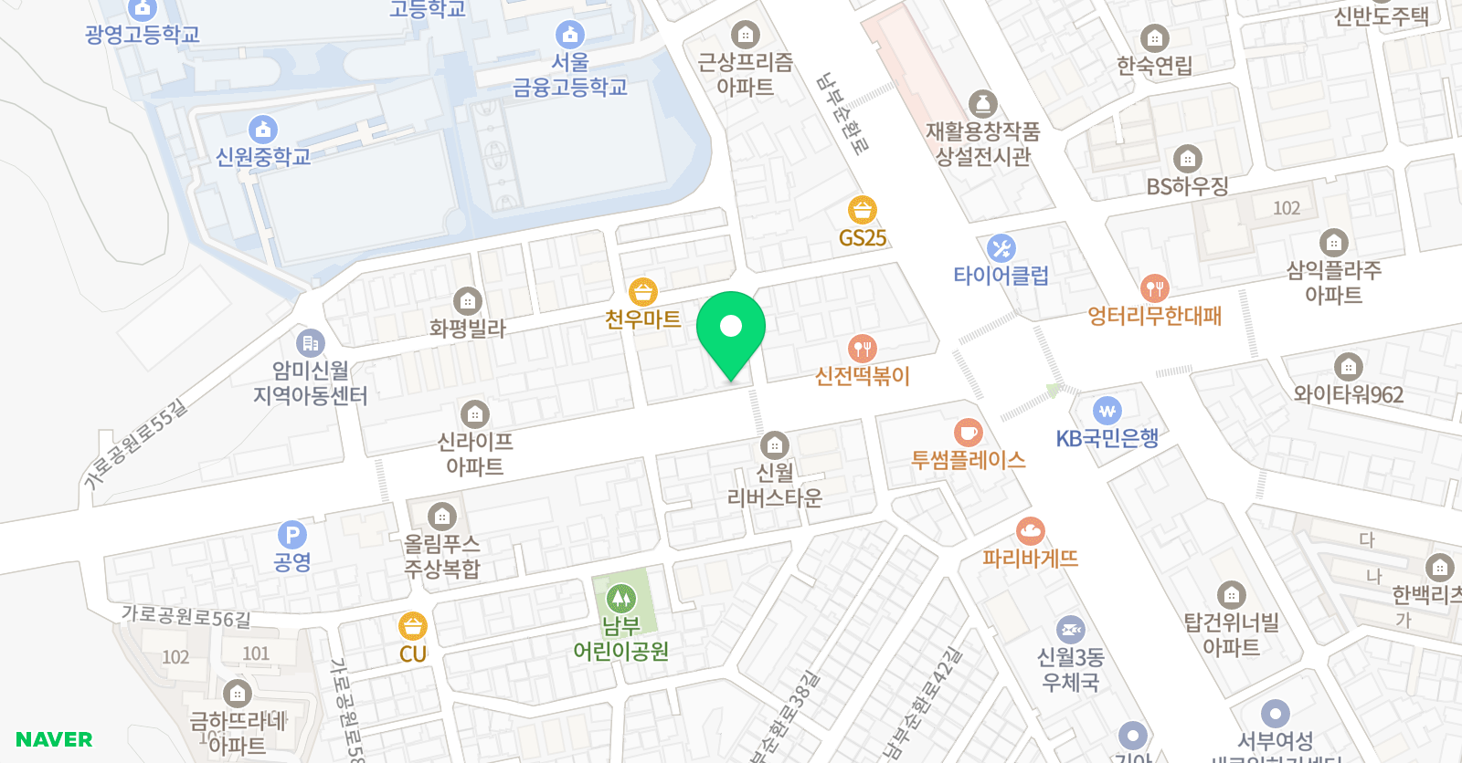 수학의명문엠아이티 수학학원 위치