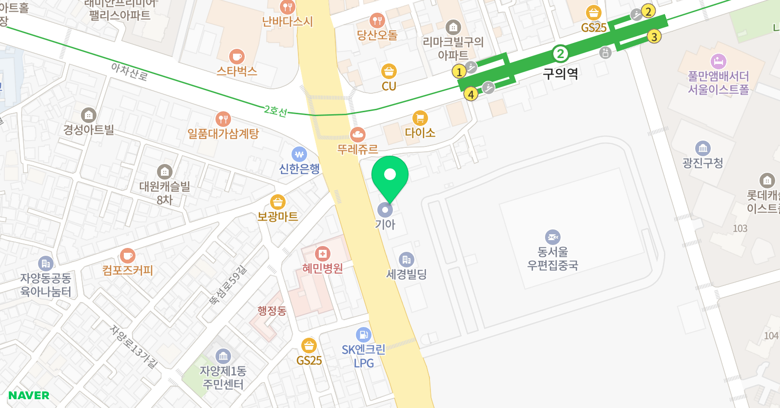 올림피아드 학원 광진영재센터 위치