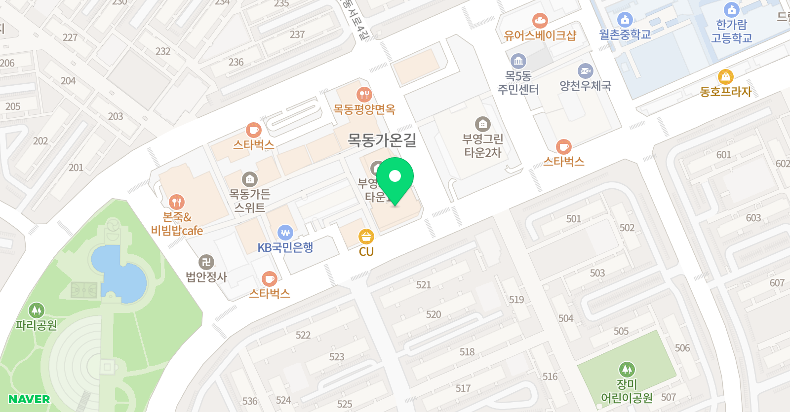 효도 수학 위치